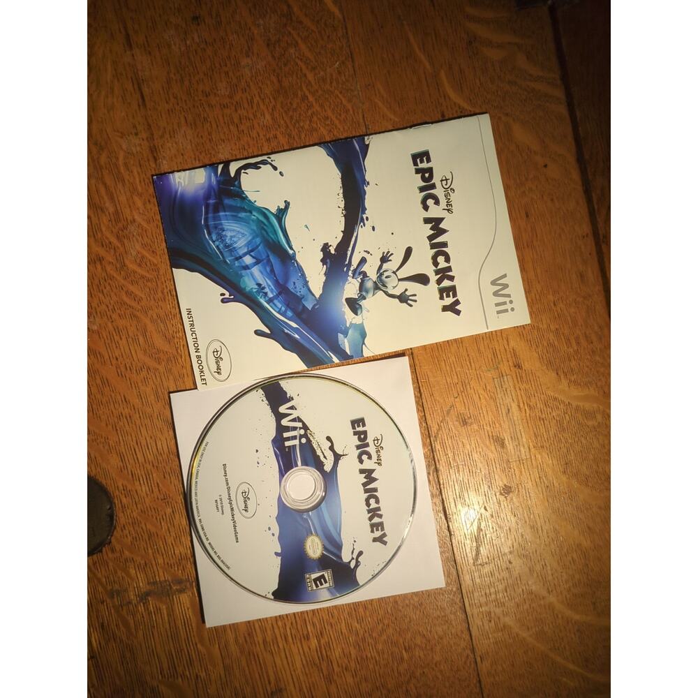 Disney Epic Mickey Nintendo Wii Game Disc Only W/Manual